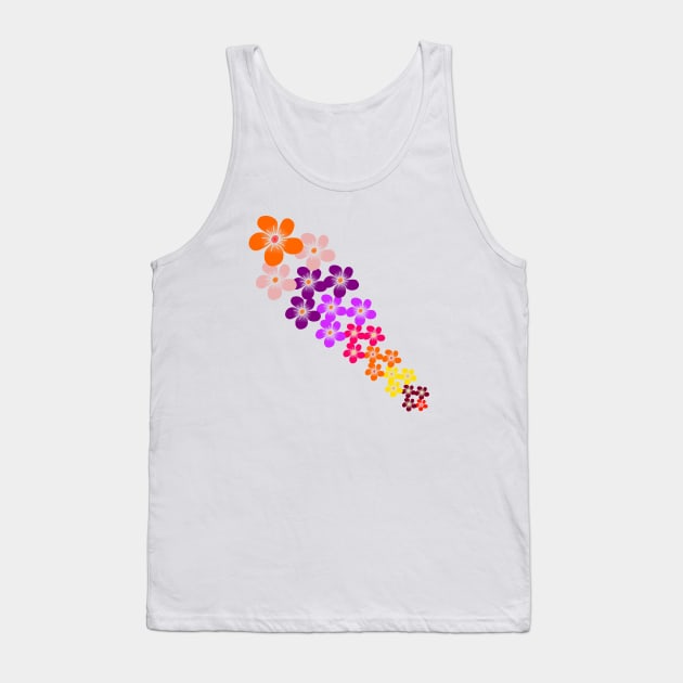 colorful flowers tendril, blooming flower, blooms Tank Top by rh_naturestyles